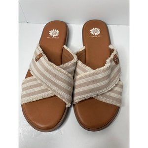 Yellowbox women's sandals slip on flats sizes 6, 7.5, & 8.5